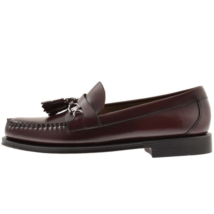 Bass Weejuns Men s Lincoln Tassel Horse Bit Loafer in Wine Leather Size UK 8 END Clothing